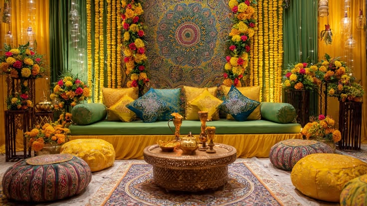 Haldi decoration in Kanpur